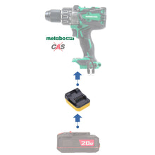 Load image into Gallery viewer, Bauer 20V to Metabo HPT 18V Battery Adapter