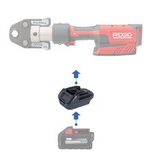 Load image into Gallery viewer, Milwaukee 18V to RIDGID RED 18V Battery Adapter