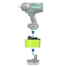 Load image into Gallery viewer, Ryobi 18V to Hikoki 18V Battery Adapter