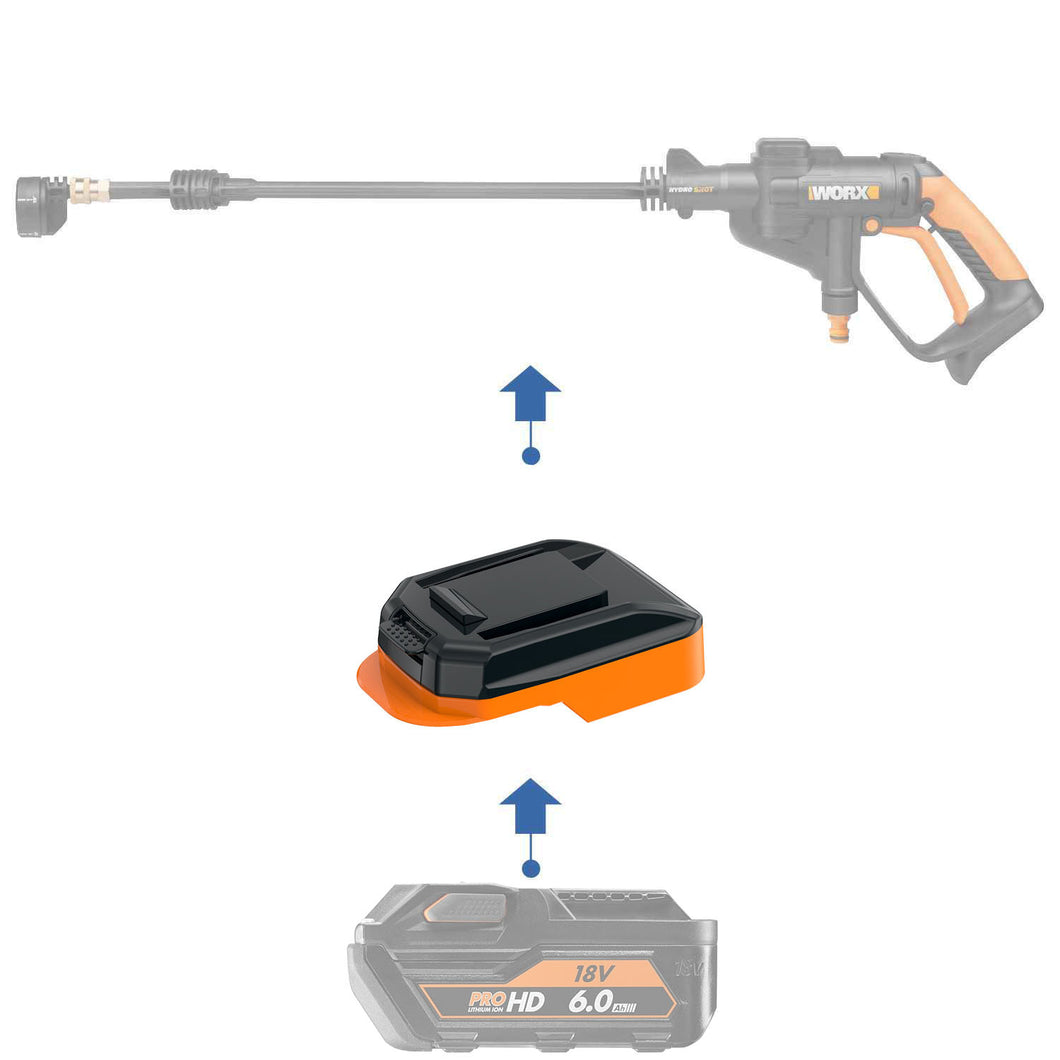 AEG 18V to WORX 20V PowerShare (Orange) Battery Adapter