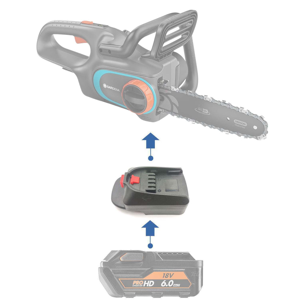 AEG 18V to Gardena 18V P4A battery adapter - installation guide