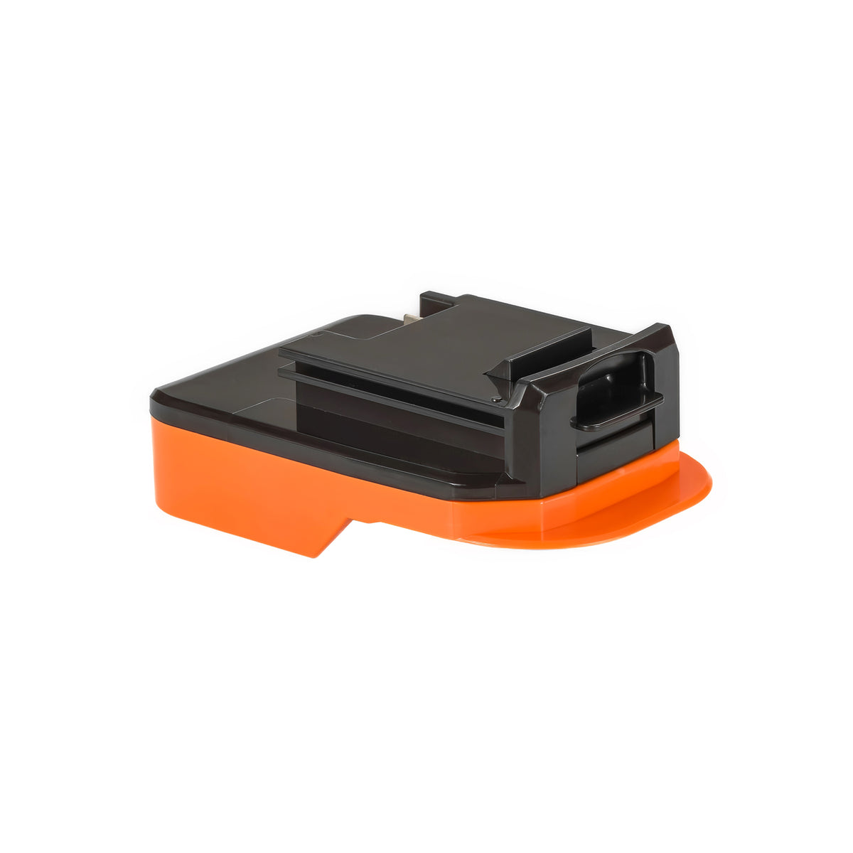 AEG 18V to Porter Cable 18V Ni-Cd battery adapter - battery-side connection with twin rails and the terminal port