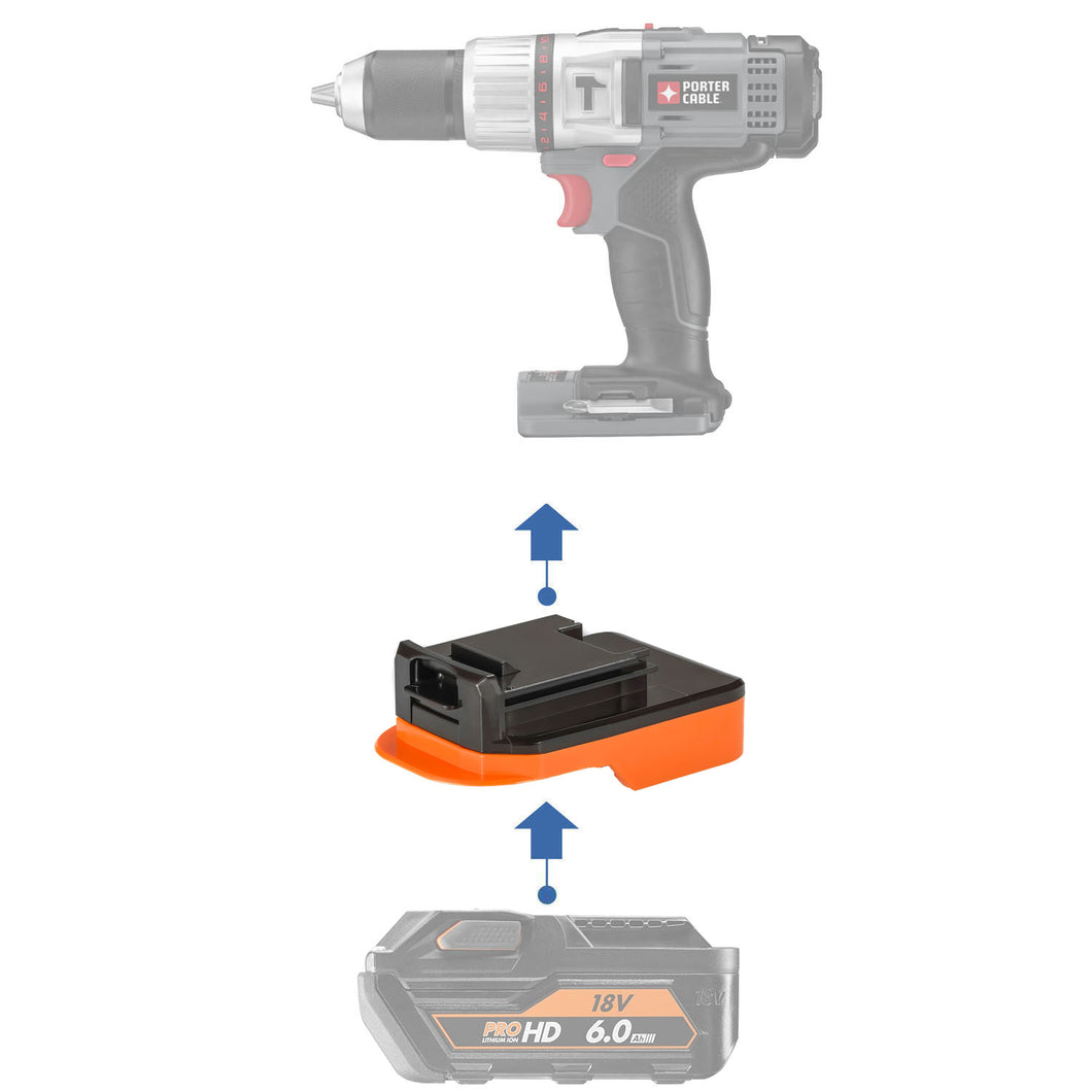 AEG 18V to Porter Cable 18V Battery Adapter