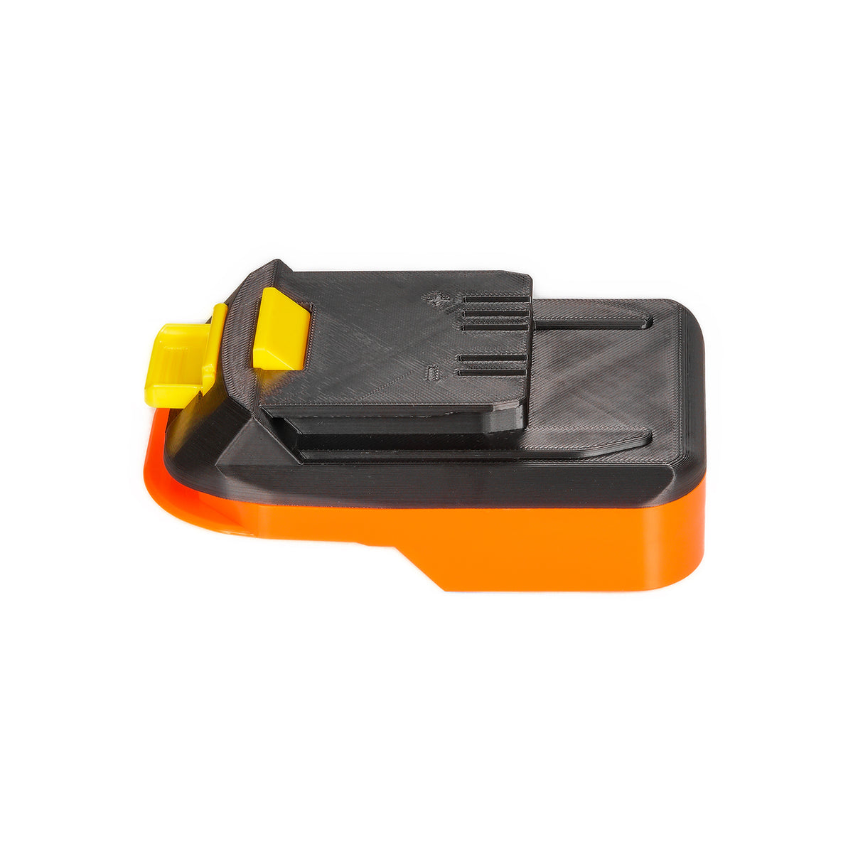 AEG 18V to WEN 20V battery adapter - WEN tool-side connection, five terminal slots, molded plus and minus marks