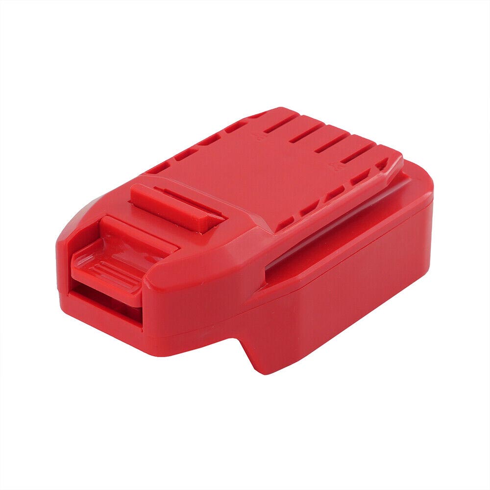 Black and Decker 20V to Stanley V20 battery adapter - red Stanley V20 tool-side connection with the raised terminal rail