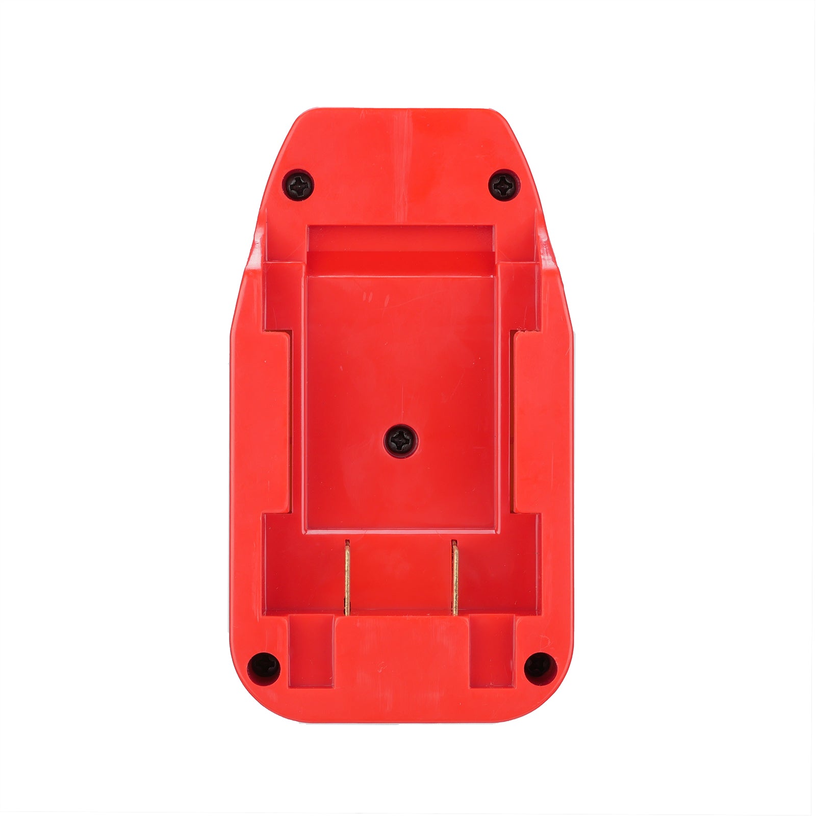 Black and Decker 20V to DeWalt 20V MAX battery adapter - battery-side connection with twin copper blades and four screws