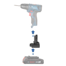 Load image into Gallery viewer, Bosch (Blue) 18V to Bosch 12V  Battery Adapter
