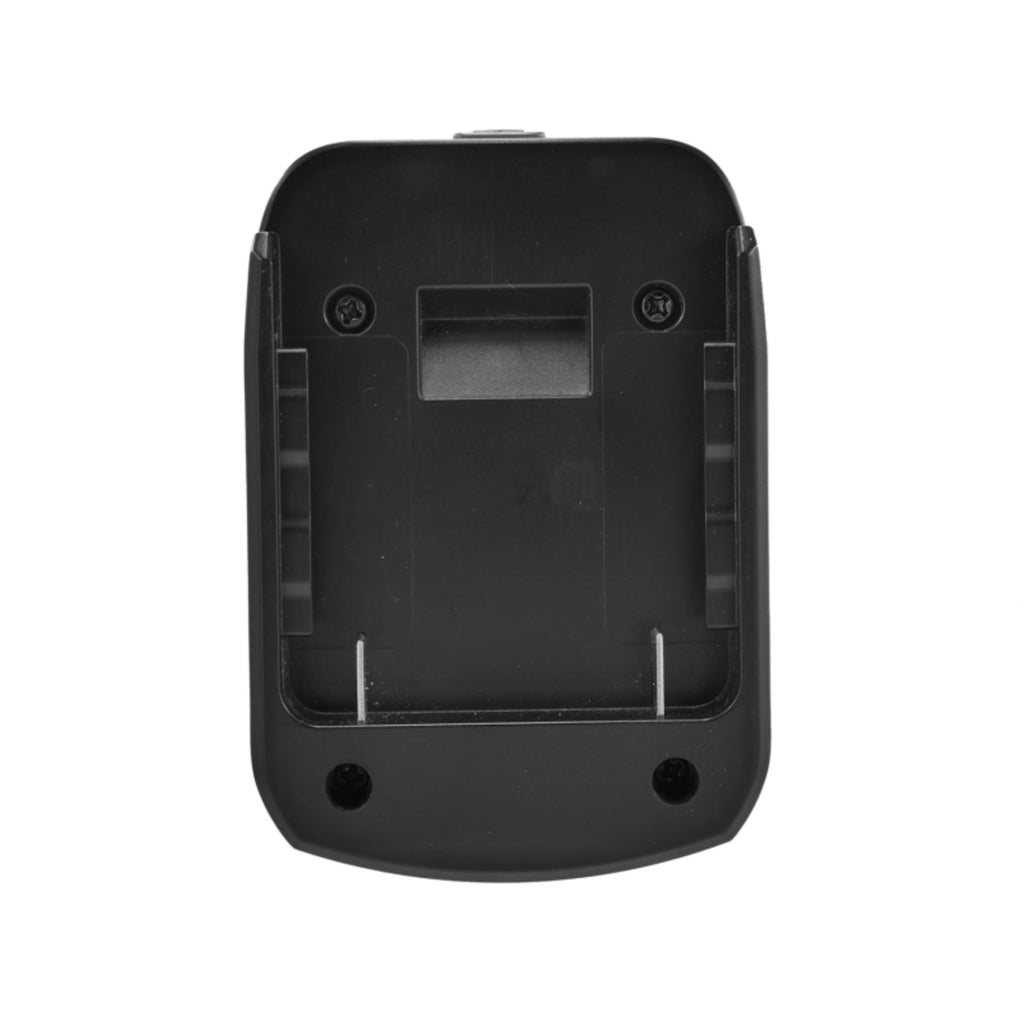 Bosch 18V GBA (Blue) to Gardena 18V P4A battery adapter - battery-side connection seen face-on, with the guide grooves