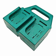 Load image into Gallery viewer, 4-Bank Battery Holder &amp; Carrier for Bosch Professional (Blue) GBA 18V Batteries
