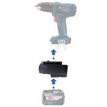 Load image into Gallery viewer, Bosch (Green) 18V to Bosch (Blue) 18V Battery Adapter

