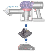 Load image into Gallery viewer, Bosch (Blue) 18V to Dyson V7 Battery Adapter
