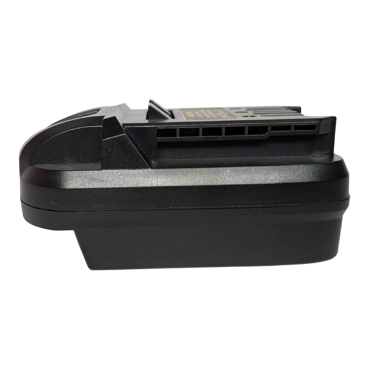 Craftsman 20V to SKIL 20V PWR CORE battery adapter - side view showing both connections