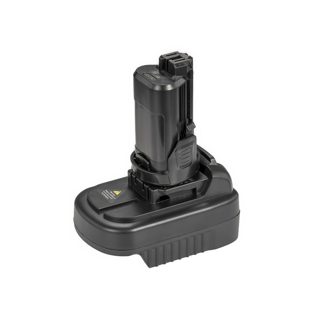 Makita 18V LXT to Dremel 12V 8220/8250 battery adapter - Dremel 12V tool-side post upward, battery-side base below