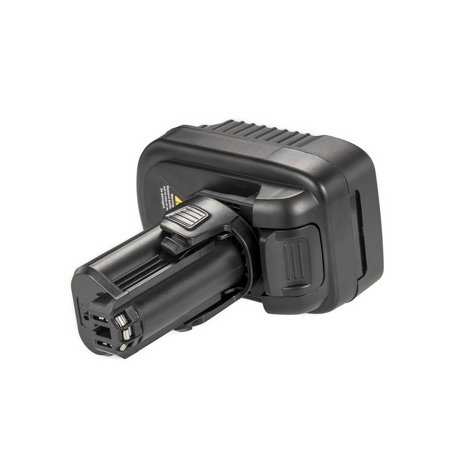 Makita 18V LXT to Dremel 12V 8220/8250 battery adapter - Dremel 12V tool-side terminal head with copper contacts