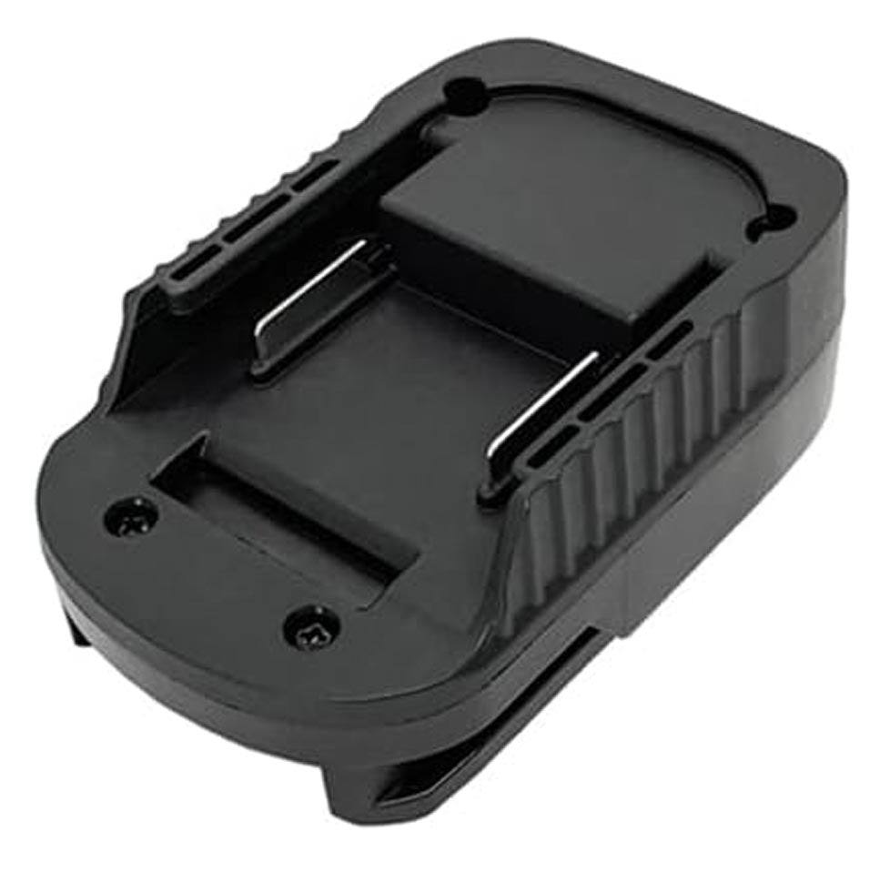 Makita 18V LXT to AEG 18V battery adapter - Makita battery-side connection with twin copper contacts and two screws