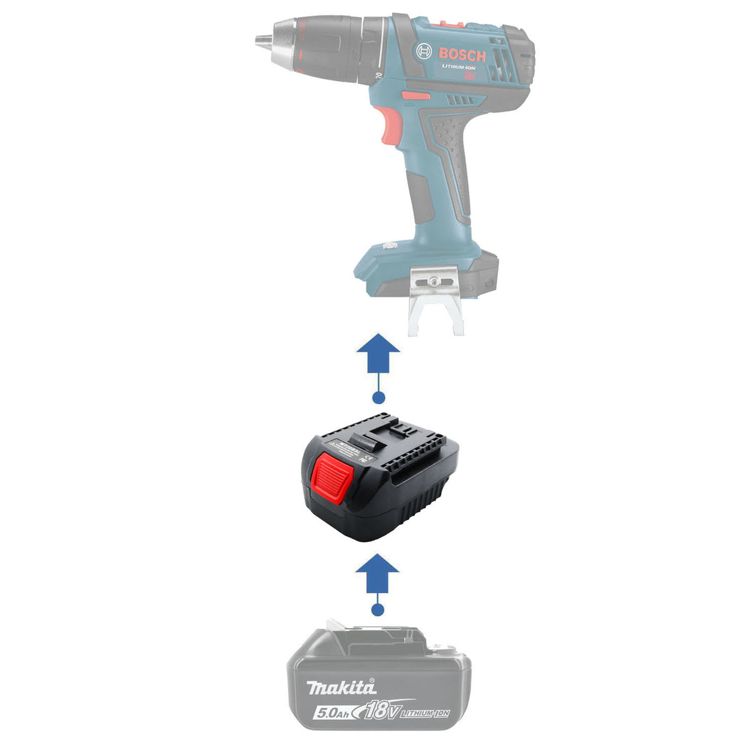 Makita 18V to Bosch (Blue) 18V Battery Adapter