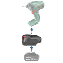 Load image into Gallery viewer, Makita 18V to Bosch (Green) 18V Battery Adapter
