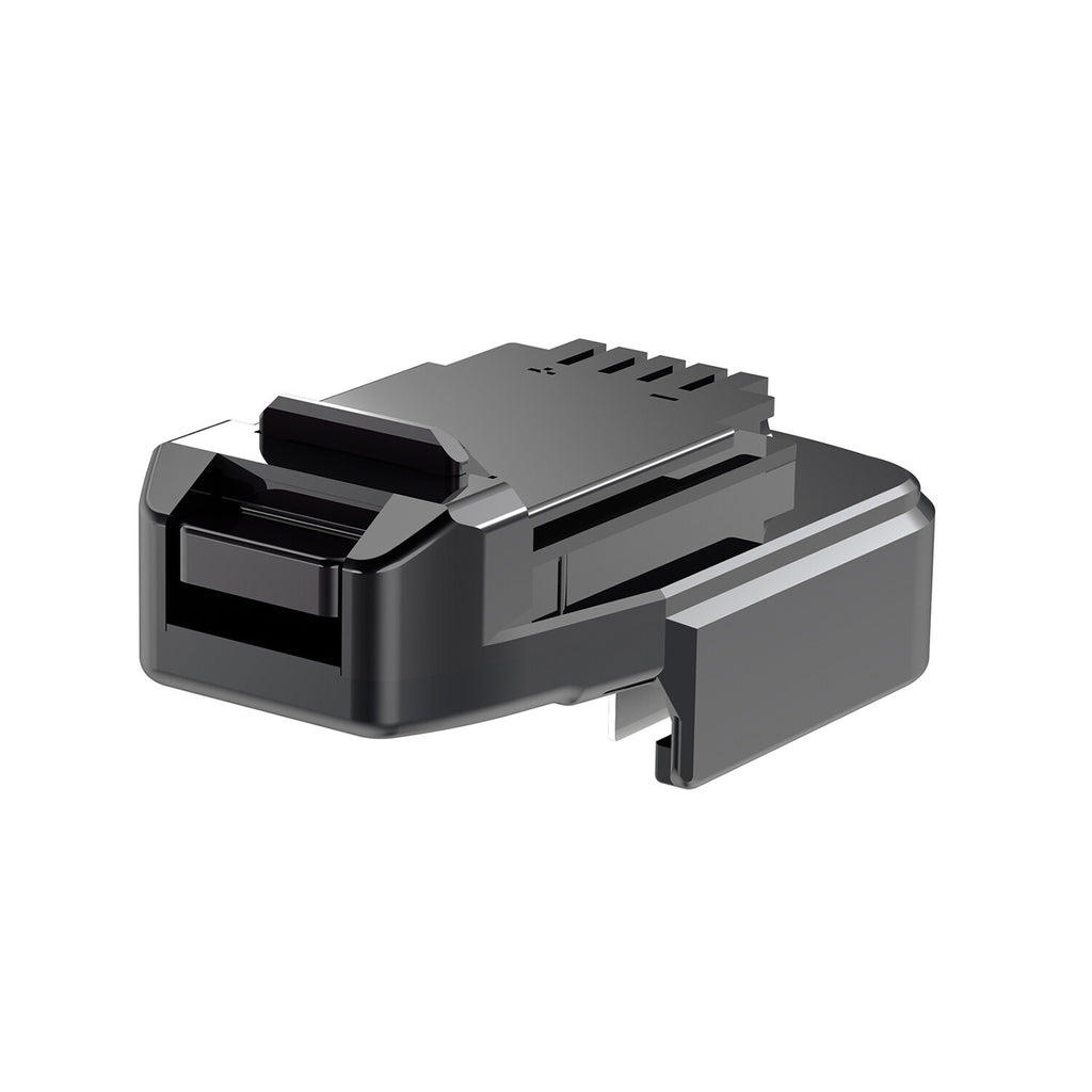 Makita 18V LXT to Bostitch 18V battery adapter - Bostitch tool-side connection with the latch hook