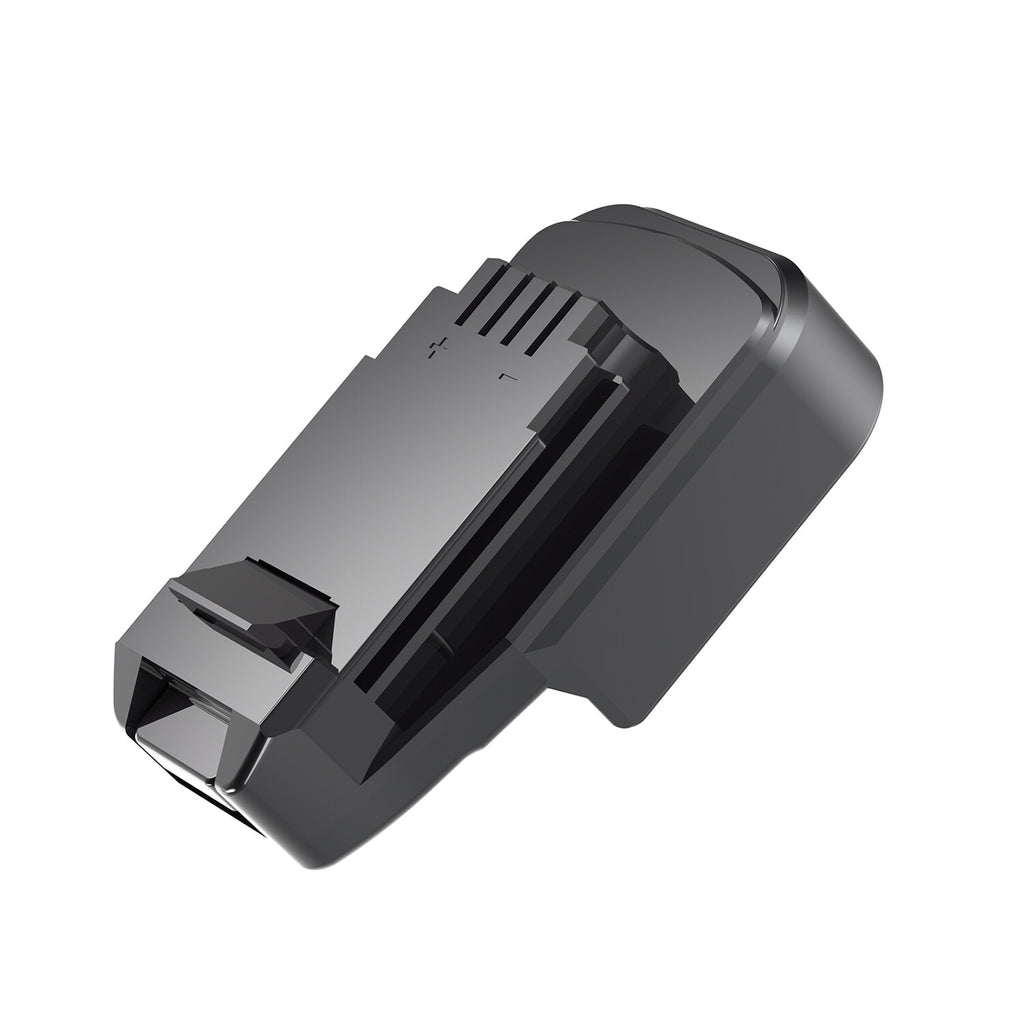 Makita 18V LXT to Bostitch 18V battery adapter - Bostitch tool-side connection with the latch hook
