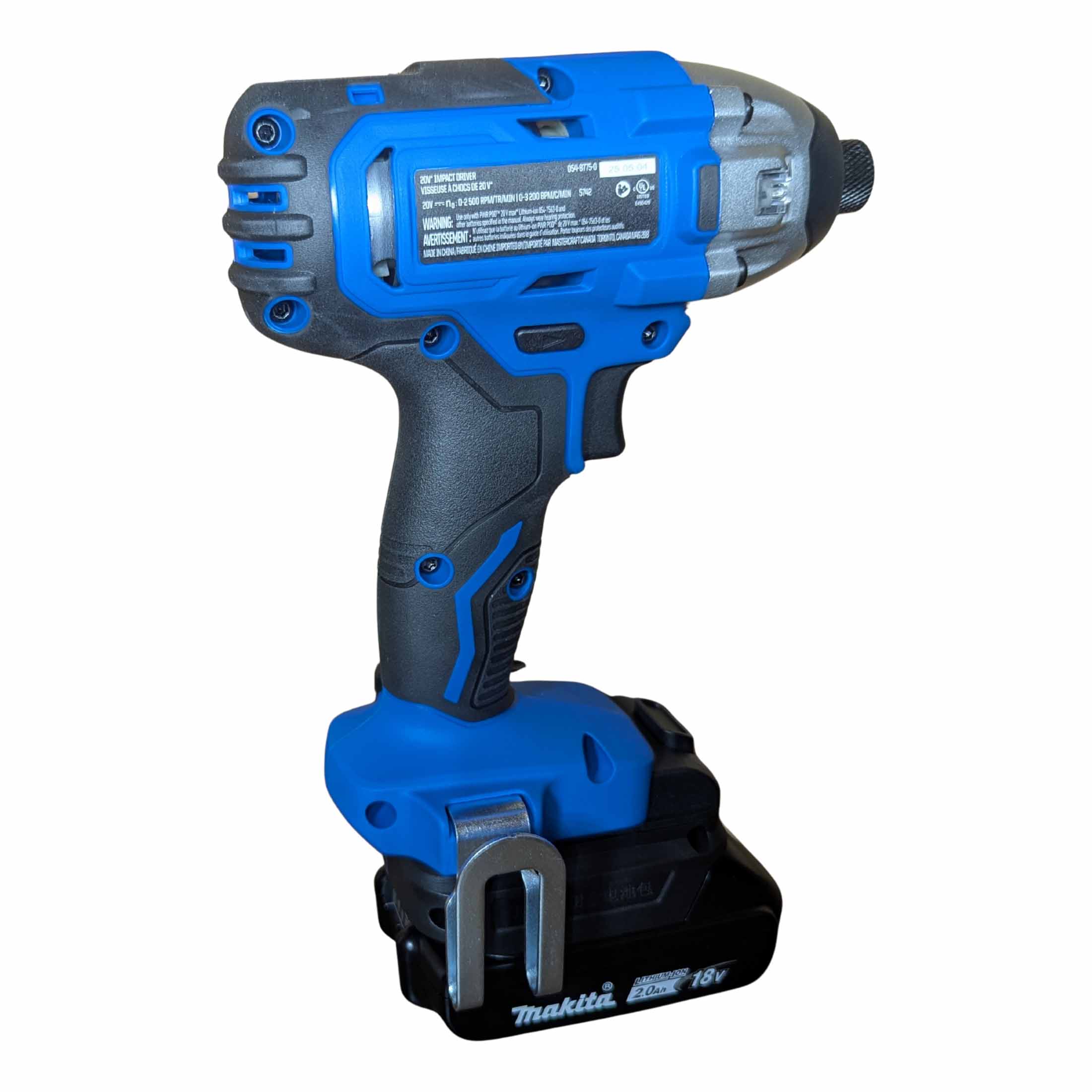 Makita 18V to Mastercraft 20V (Blue) Battery Adapter