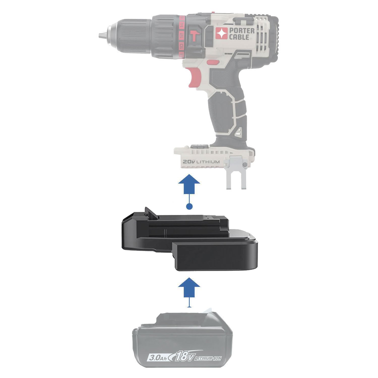 Makita 18V to Porter Cable 20V Battery Adapter