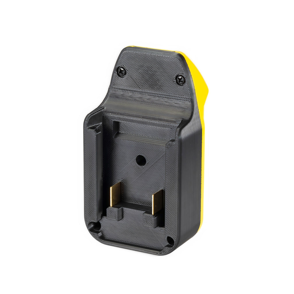 Mastercraft 20V (PWRPOD / Blue) to DeWalt 20V MAX battery adapter - black battery-side connection, twin copper blades