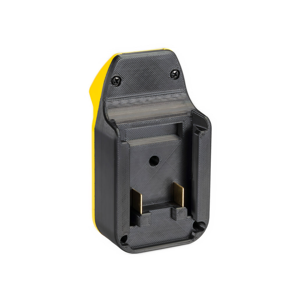 Mastercraft 20V (PWRPOD / Blue) to DeWalt 20V MAX battery adapter - black battery-side connection, twin copper blades