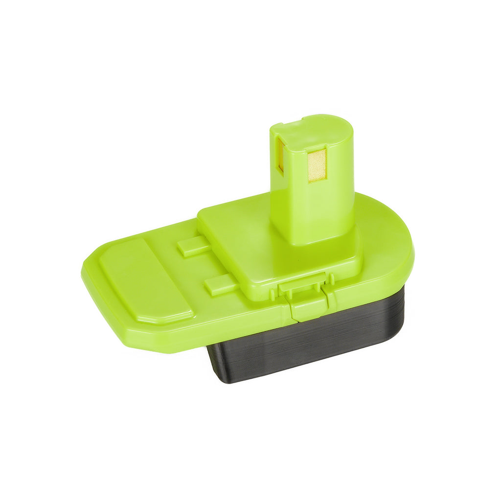 Mastercraft 20V (PWRPOD / Blue) to Ryobi 18V ONE+ battery adapter - Ryobi tool-side post with its copper contact strip