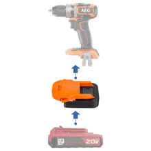 Load image into Gallery viewer, Porter Cable 20V to AEG 18V Battery Adapter
