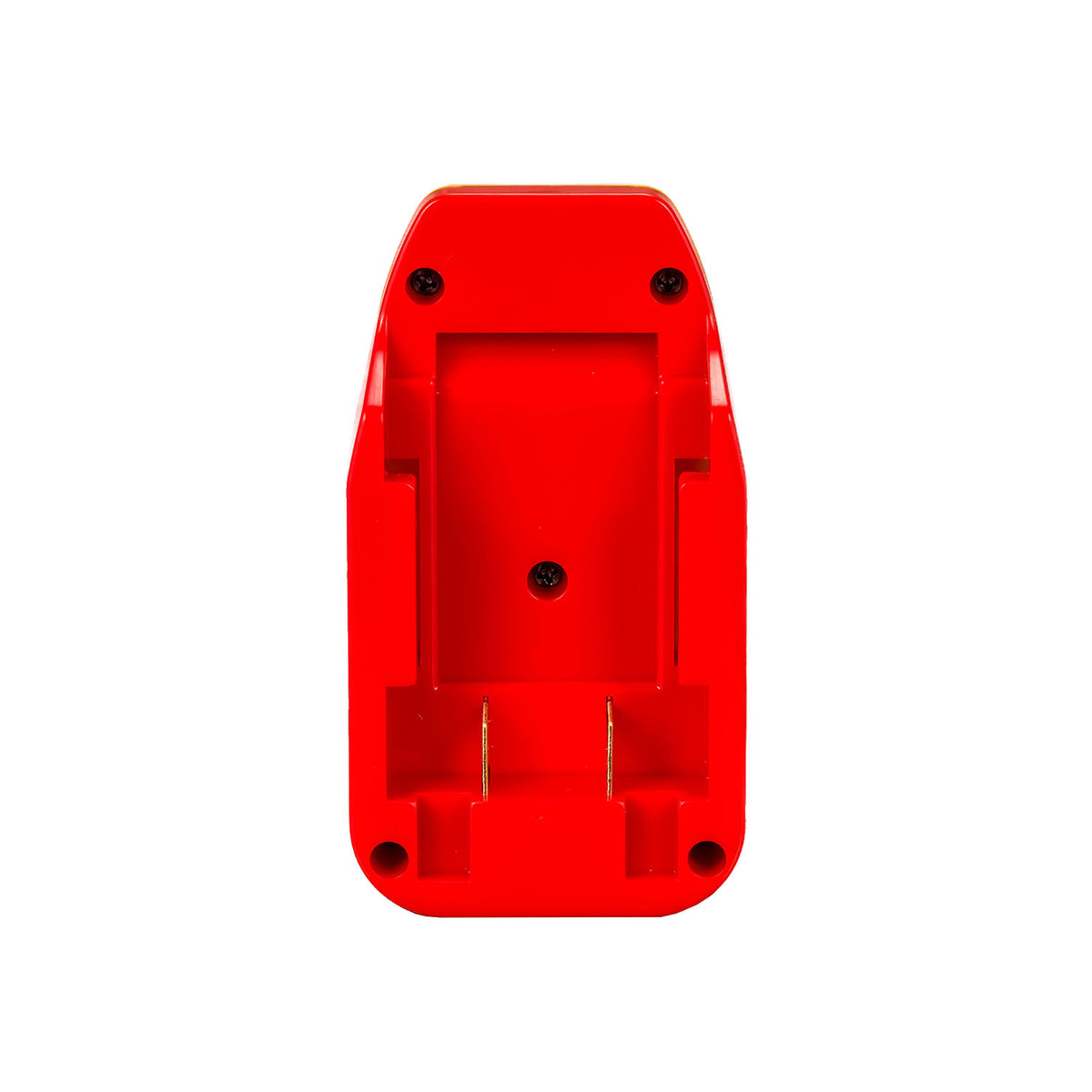 Porter Cable 20V to Hercules 20V battery adapter - battery-side connection, twin copper blade terminals and three screws