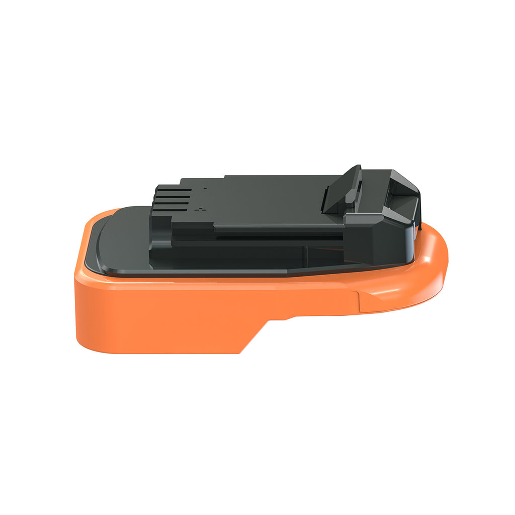 RIDGID 18V to Bostitch 18V battery adapter - Bostitch tool-side connection with the latch hook