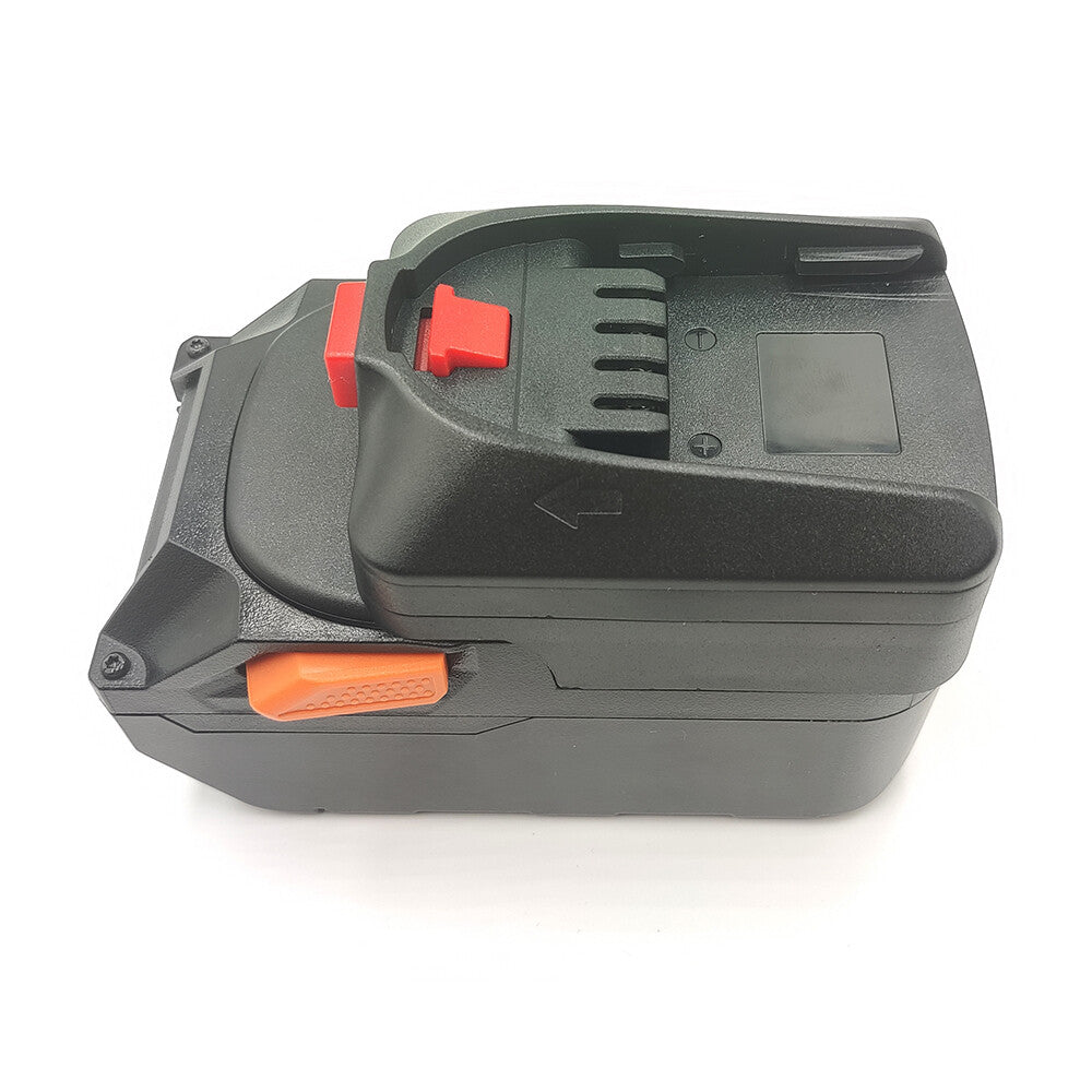 RIDGID 18V to Gardena 18V P4A battery adapter - Gardena tool-side connection seen at an angle