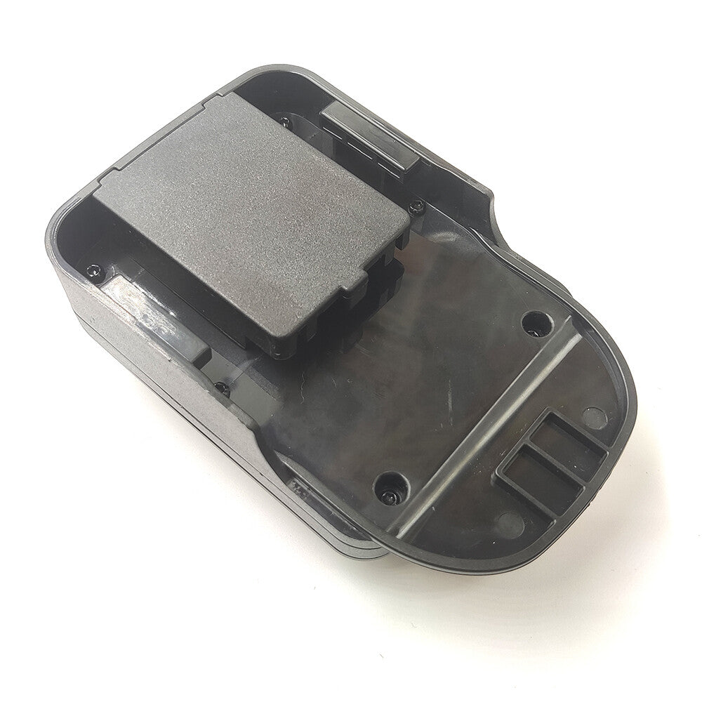 RIDGID 18V to Gardena 18V P4A battery adapter - battery-side connection, open pocket with the raised contact housing