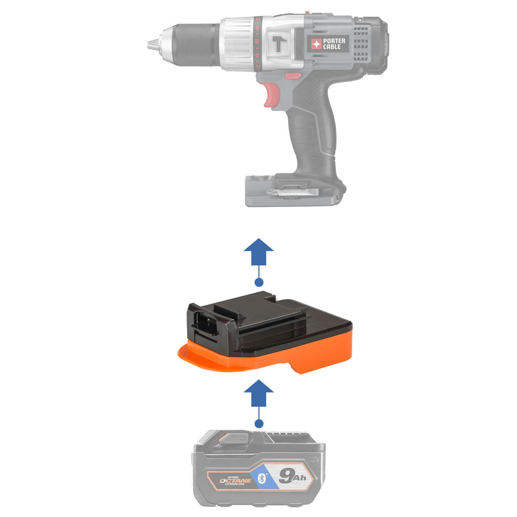 RIDGID 18V to Porter Cable 18V Battery Adapter