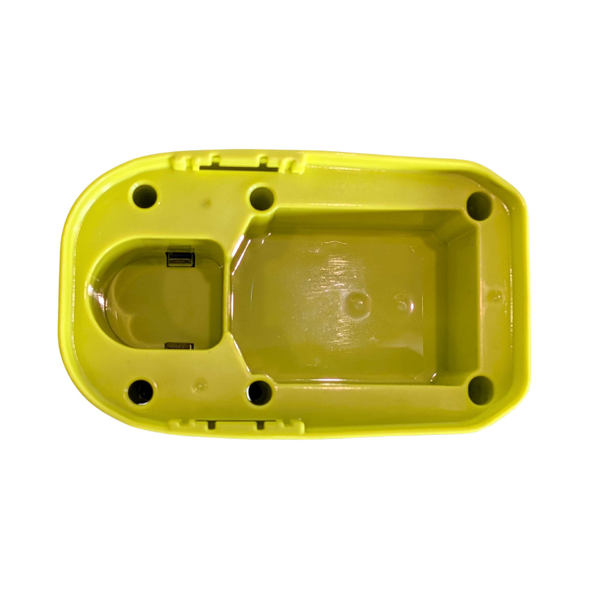 Ryobi 18V ONE+ to Craftsman 20V battery adapter - Ryobi battery-side connection, molded ABS channel with contact slots
