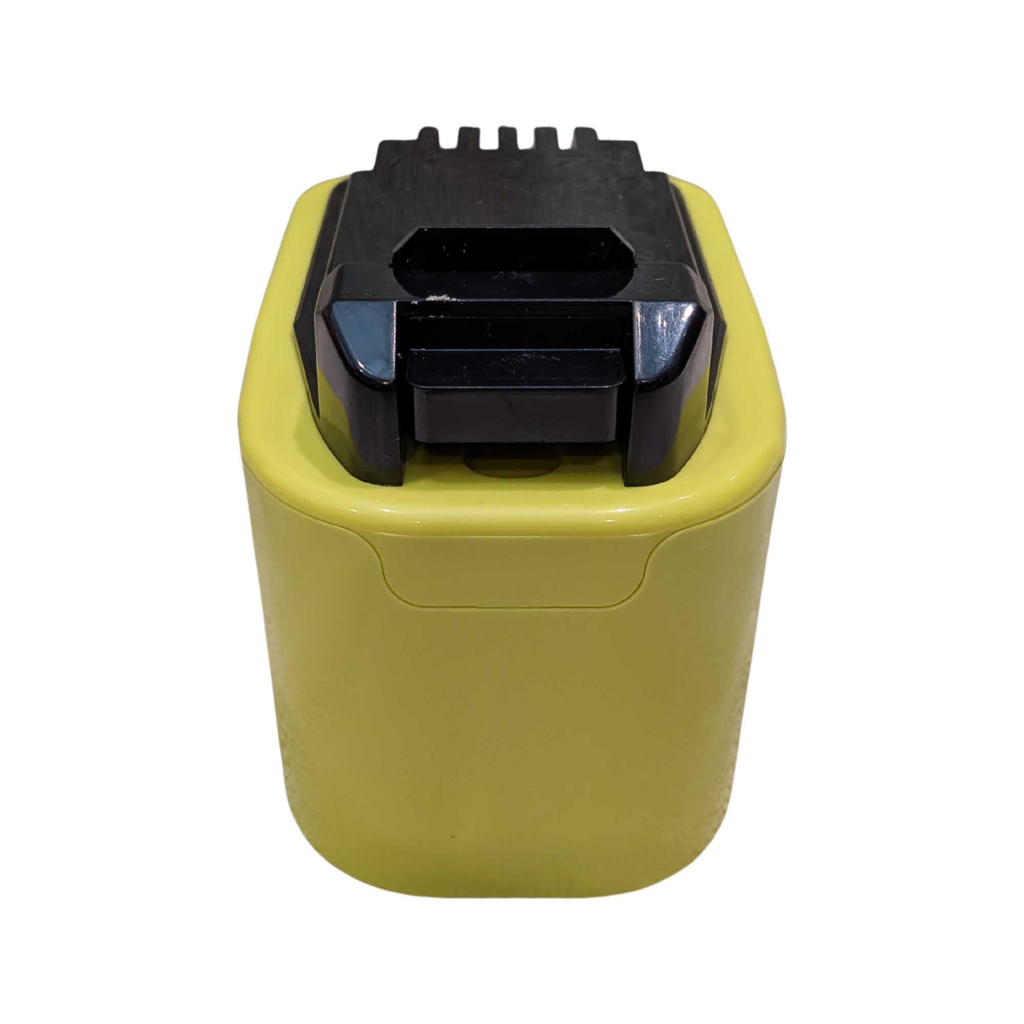 Ryobi 18V ONE+ to Porter Cable 20V battery adapter - tool-side connection seen end on, central rail channel