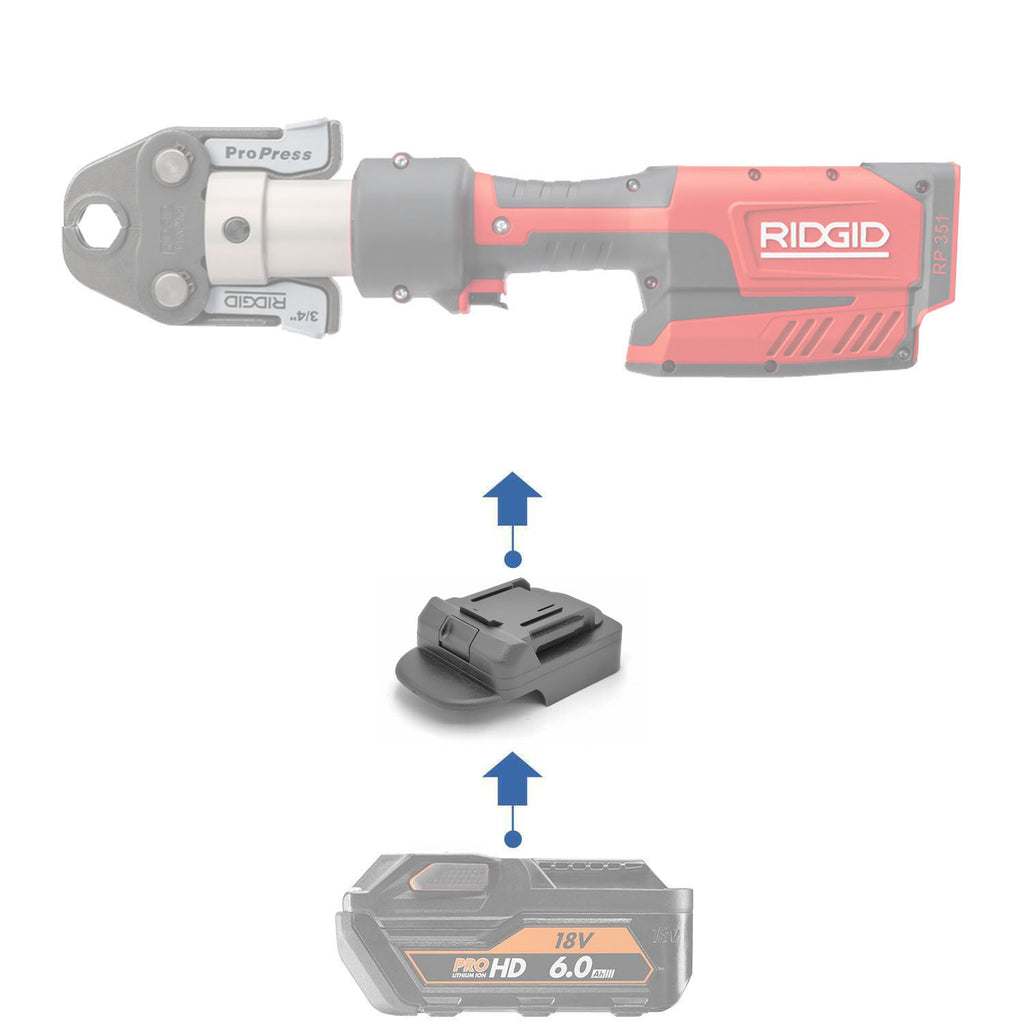 AEG 18V to RIDGID RED 18V Battery Adapter