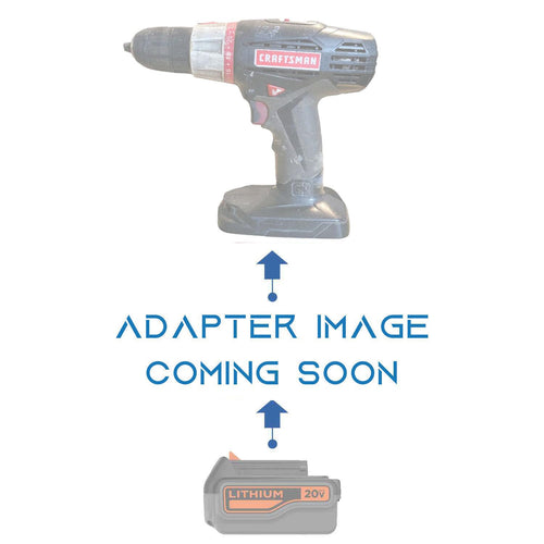 Black and Decker 20V to Craftsman 19.2V C3 Ni-Cd battery adapter - placeholder reading adapter image coming soon