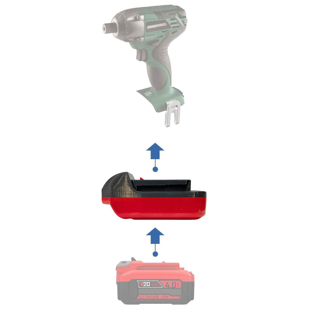 Craftsman 20V to Masterforce 20V Battery Adapter
