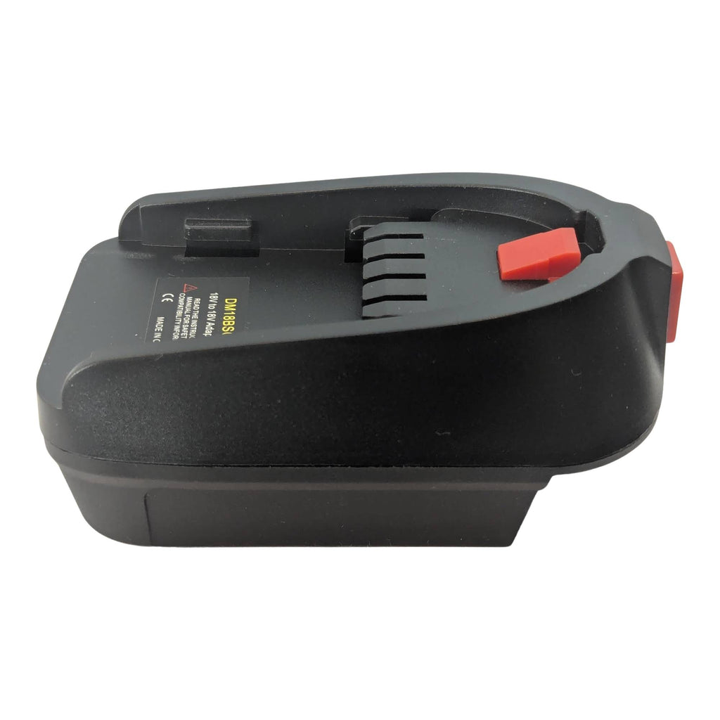 DeWalt 20V MAX to Gardena 18V P4A battery adapter - side view