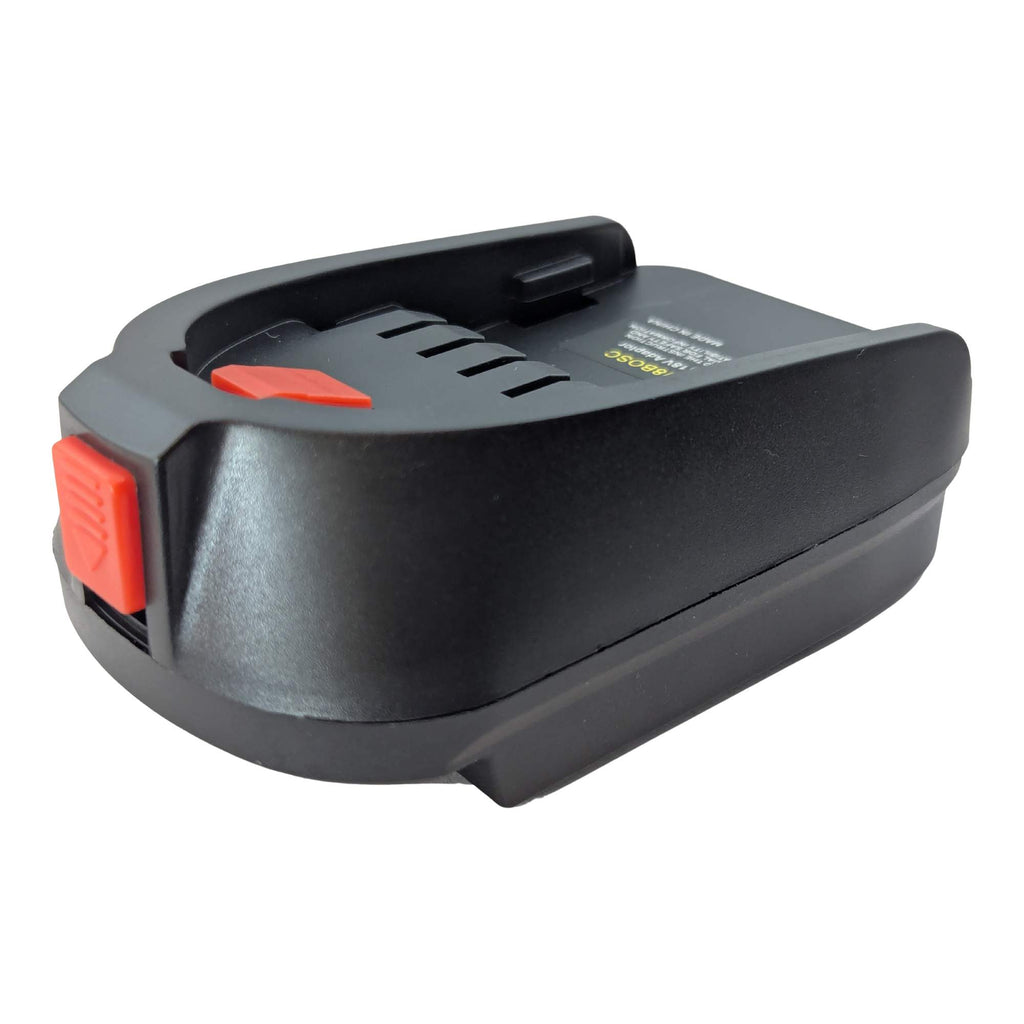 Einhell 18V PXC to Husqvarna 18V Aspire P4A battery adapter - adapter three quarter side view