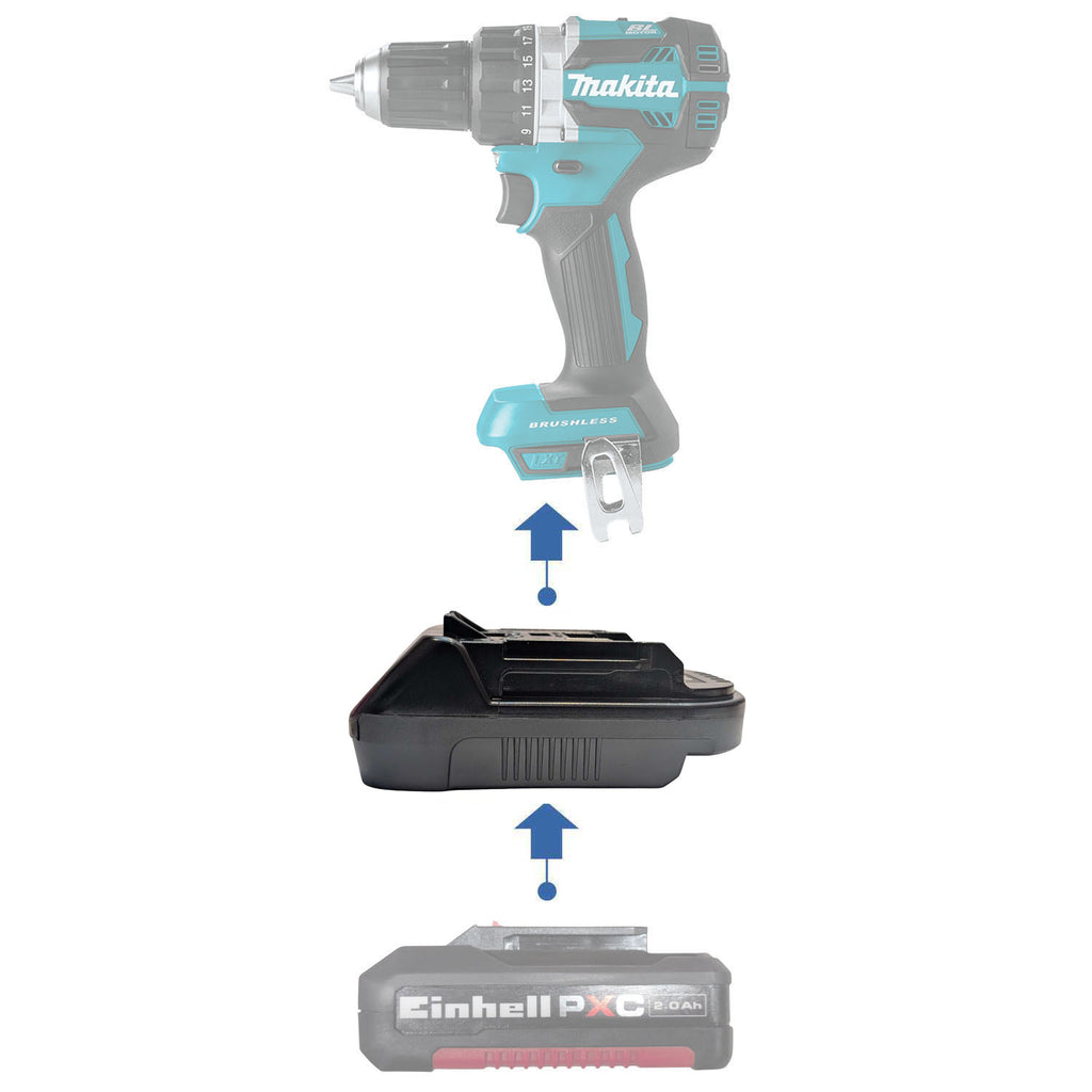 Einhell PXC 18V to Makita 18V Battery Adapter
