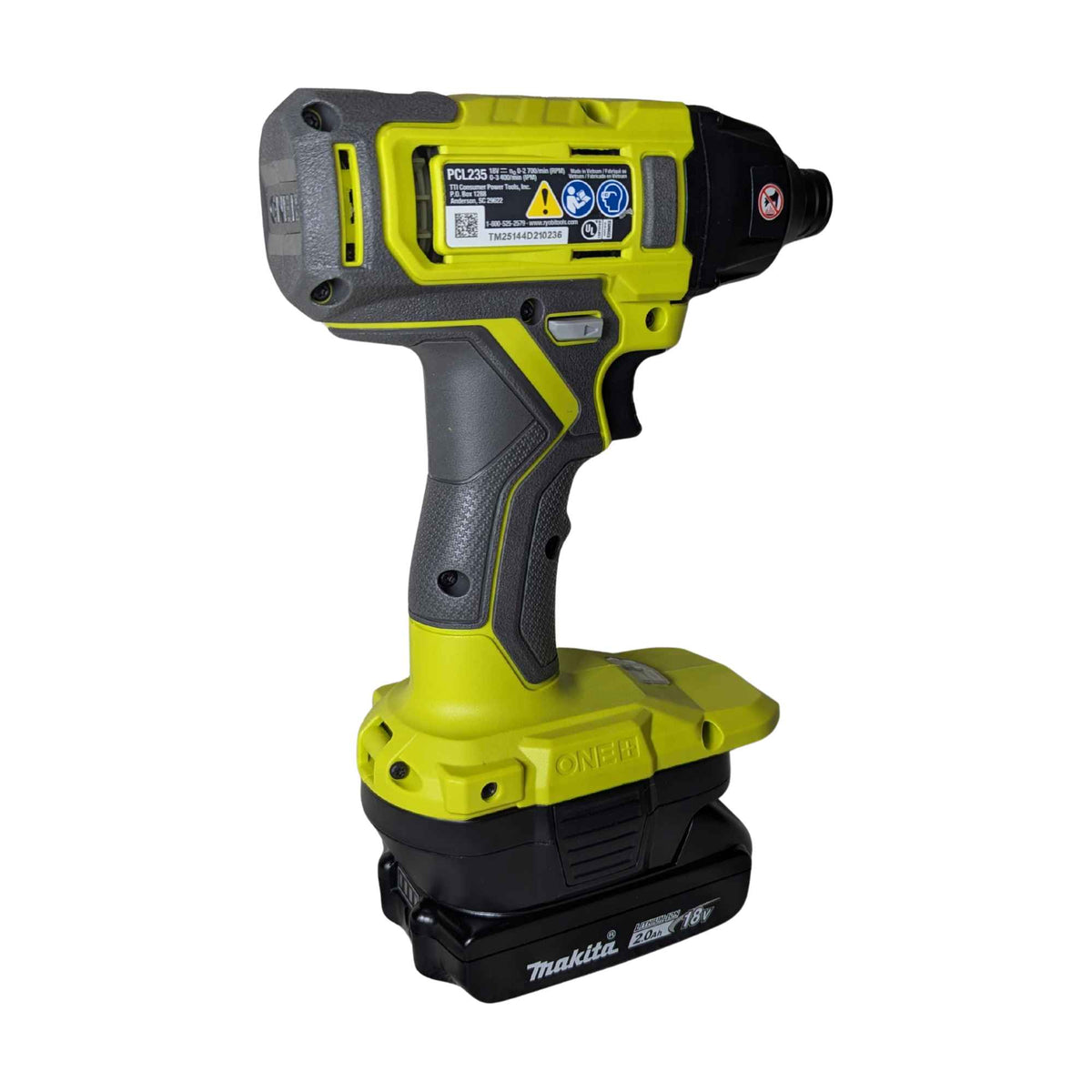 Makita 18V to Ryobi 18V Battery Adapter