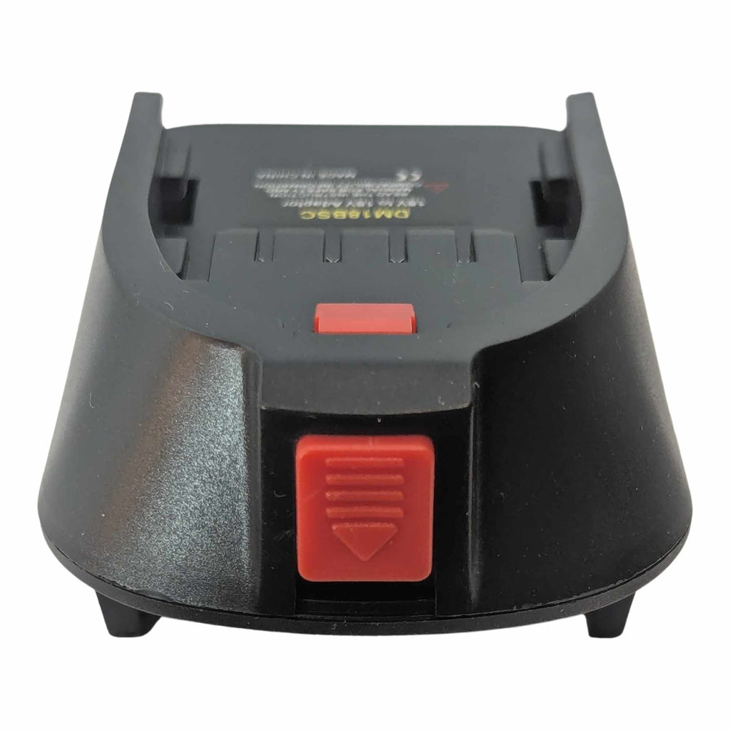 Milwaukee M18 to Husqvarna 18V Aspire P4A battery adapter - release button