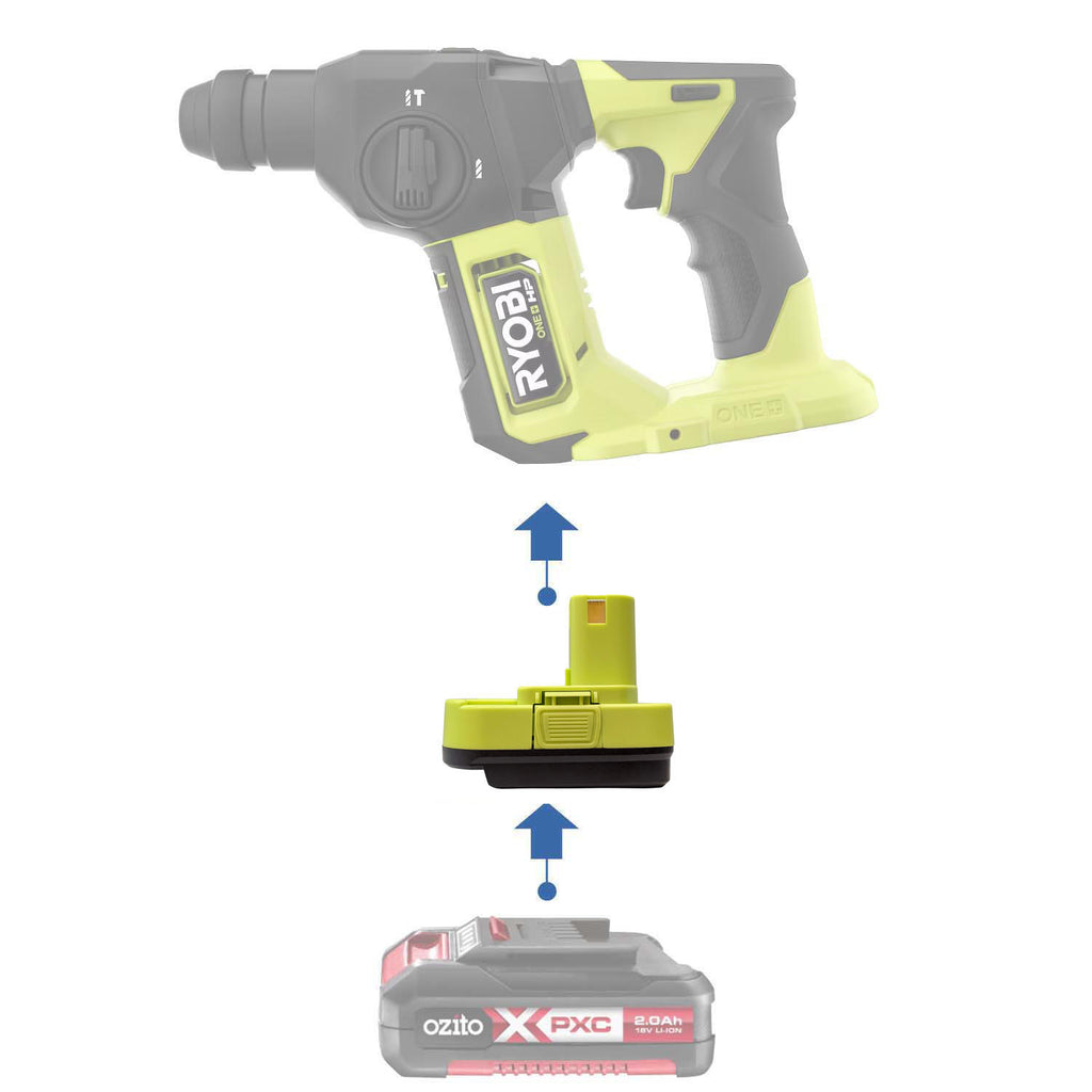 Ozito PXC 18V to Ryobi 18V Battery Adapter
