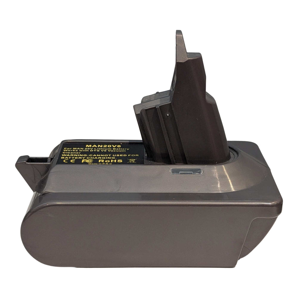 Stanley FATMAX V20 to Dyson V6 Battery Adapter