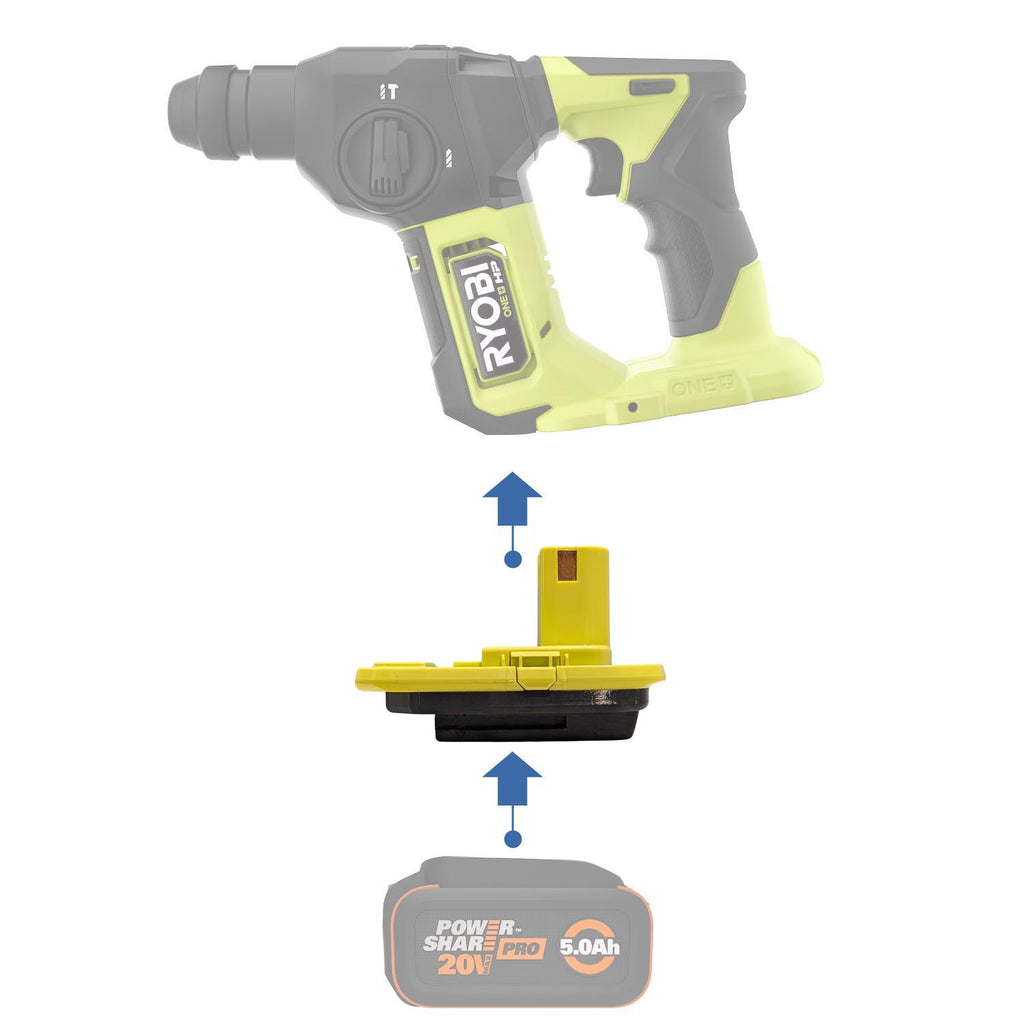 WORX 20V PowerShare (Orange) to Ryobi 18V Battery Adapter