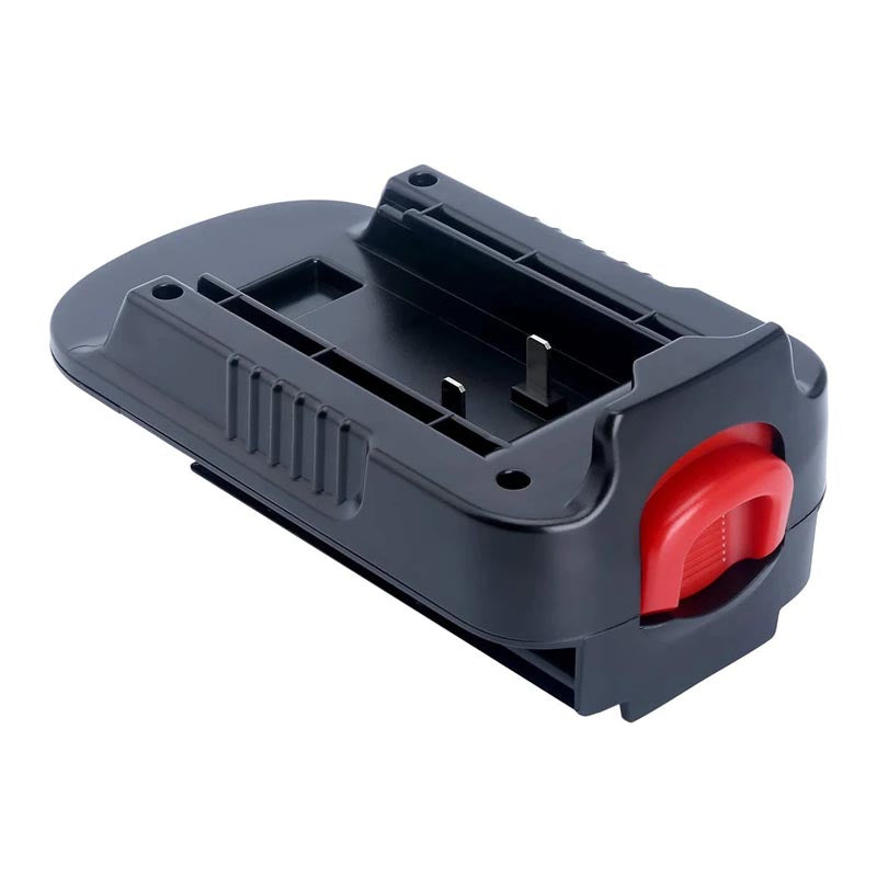 Black and Decker 20V to Black and Decker 18V Ni-Cd battery adapter - battery-side connection with twin copper blades
